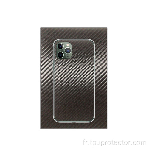 Carbon Fibre Couleur Téléphone Back Sticker